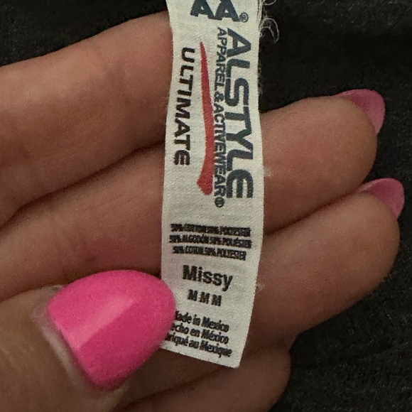 Women’s Gray Short Sleeve Shirt Size Medium - Picture 4 of 4